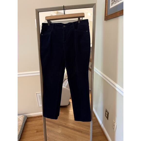 NEW Talbots Simply Flattering 5 Pocket Corduroy Pants 14P Dark GreenWomen’s - Picture 3 of 6